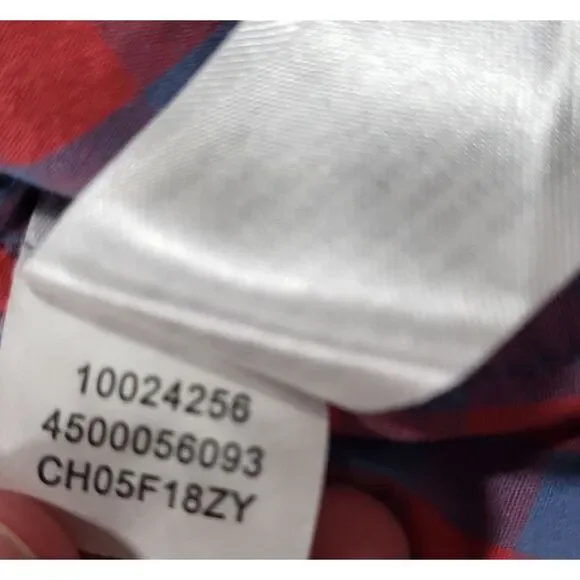 Ariat Kirby Stretch Women XL Fitted Red (Pinkish) Blue Gingham Long Sleeve Shirt - Picture 4 of 12